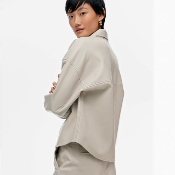 ❌SOLD❌ Babaton Pelli Hip Shirt Jacket sz 2XS - Picture 3 of 14